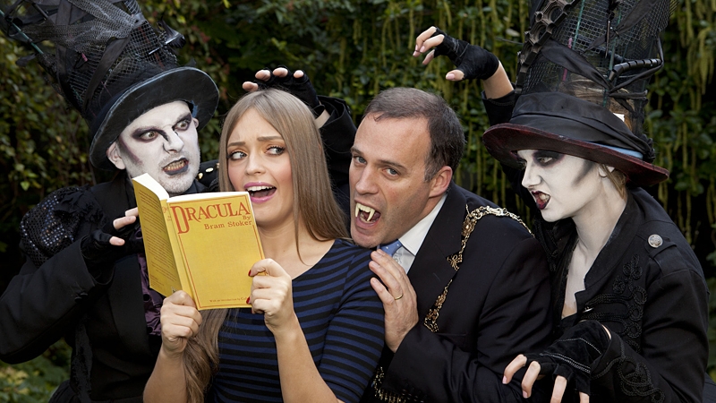 Lord Mayor of Dublin Naoise Ó Muirí and RTÉ's Diana Bunici launched the festival