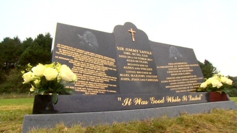 The headstone from Jimmy Savile's grave broken up and sent to landfill