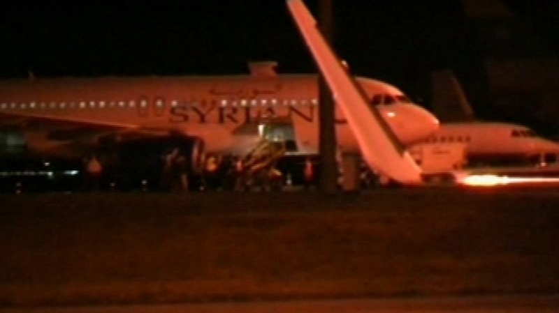 TRT television showed footage of the plane at Esenboga Airport