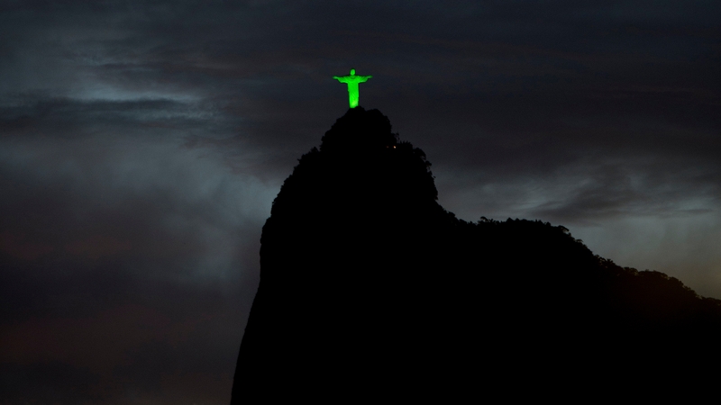 The Christ the Redeemer statue in Rio de Janeiro - Back again for Global Greening this year