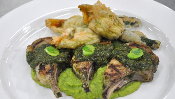 Herb and honey marinated lamb cutlets