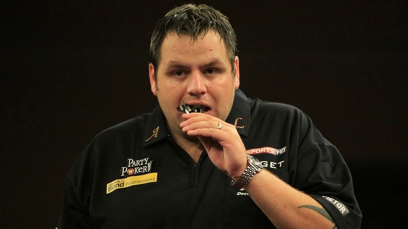 Adrian Lewis hit nine 180s on his way to victory over Vincent van der Voort