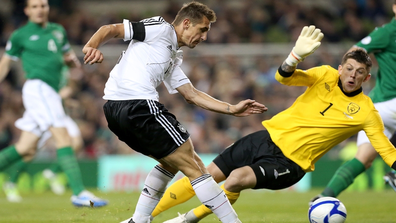 Lazio's Miroslav Klose is the only striker listed in the final 23