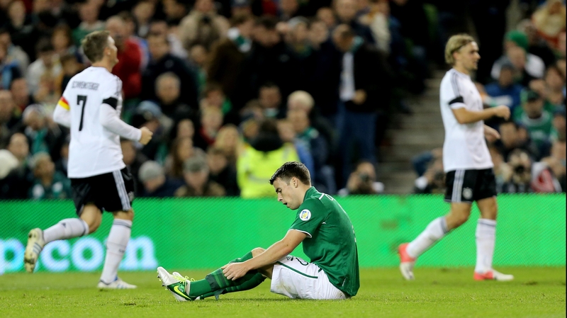 Seamus Coleman's international competitive debut was not a happy experience