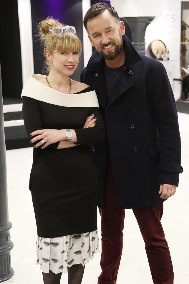 Off The Rails presenters Sonya Lennon and Brendan Courtney attend the launch