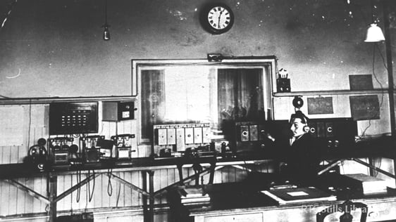 Control Room at 2RN Studios, Little Denmark Street, Dublin.