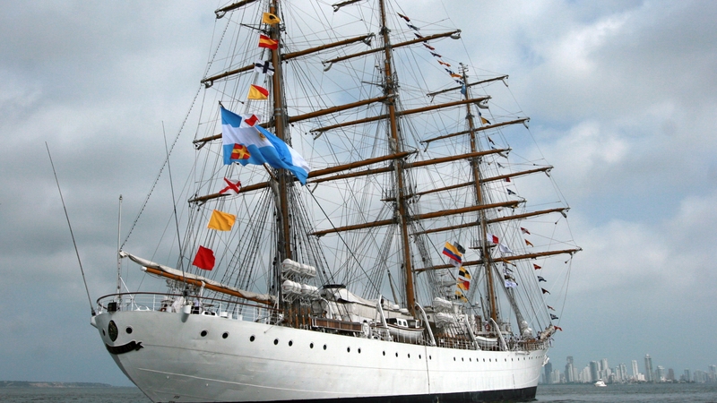 The Libertad is a naval training vessel