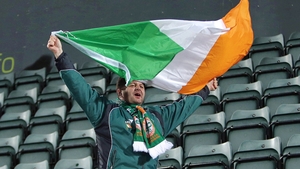 This Ireland fan had a little bit more to shout about in the second half