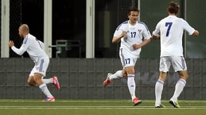 Substitute Arnbjorn Hansen (17) reduced the deficit with 22 minutes remaining