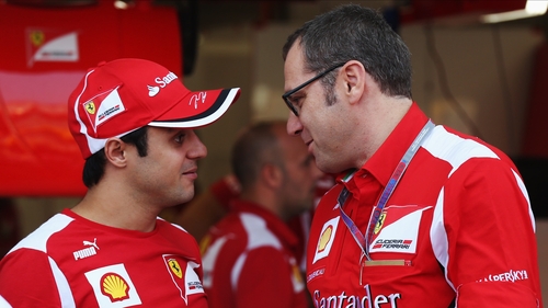Stefano Domenicali (right) has stepped down as Ferrari team principal