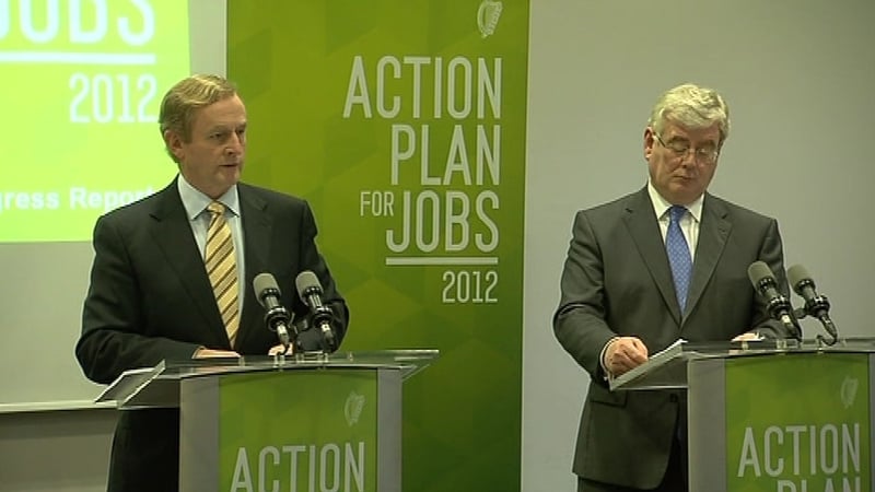 Enda Kenny and Eamon Gilmore said jobs are a priority for the Government
