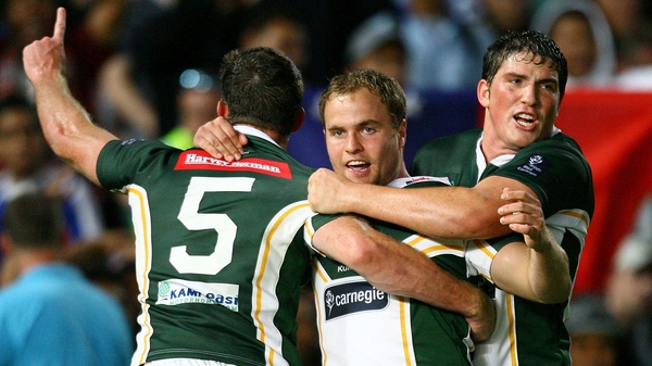 Liam Finn (centre) will captain Ireland at the upcoming World Cup in England and Wales