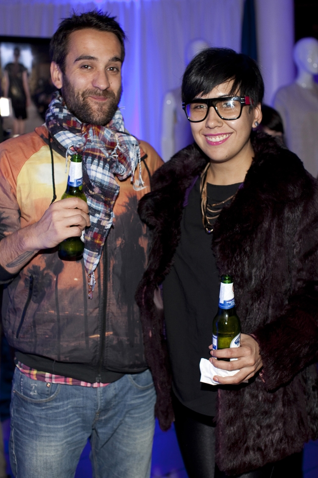 Dave Uda & Giulliana Del Campo at the Peroni Moda Awards