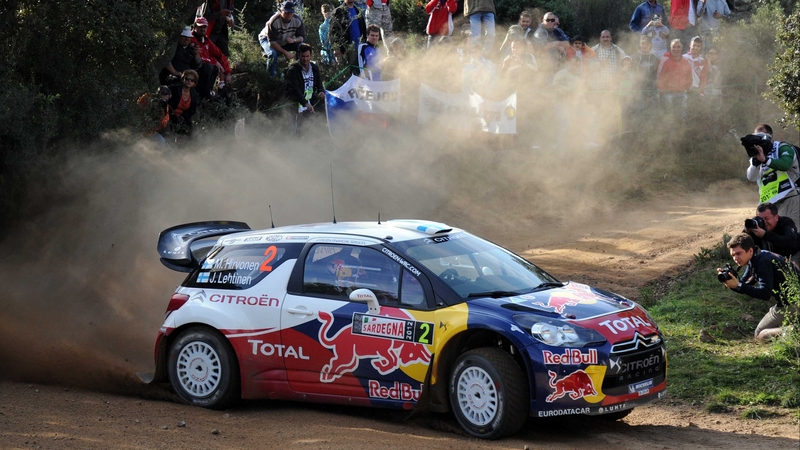 Mikko Hirvonen in his Citroen