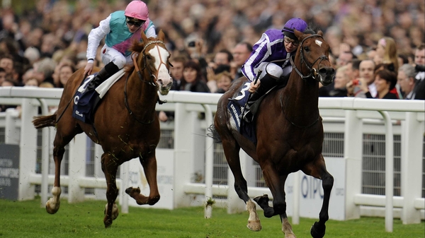 Joseph O'Brien rode Excelebration home to victory in the Queen Elizabeth II Stakes
