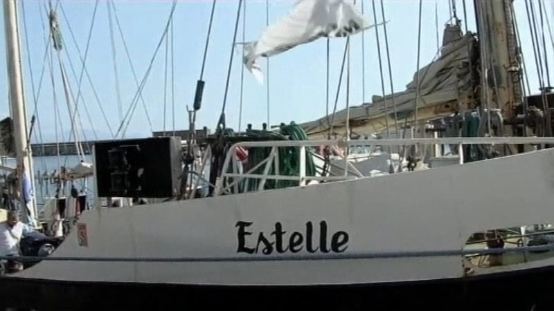 The SV Estelle was attempting to break Israel's naval blockage of Gaza