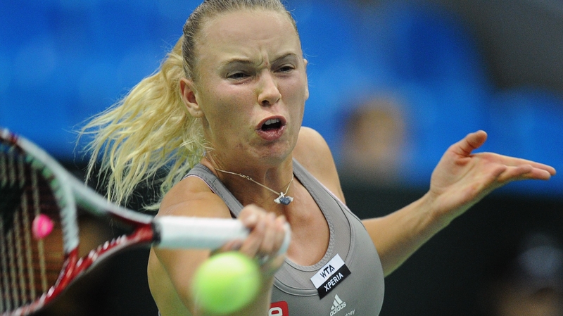 Caroline Wozniacki claimed her 20th tournament title