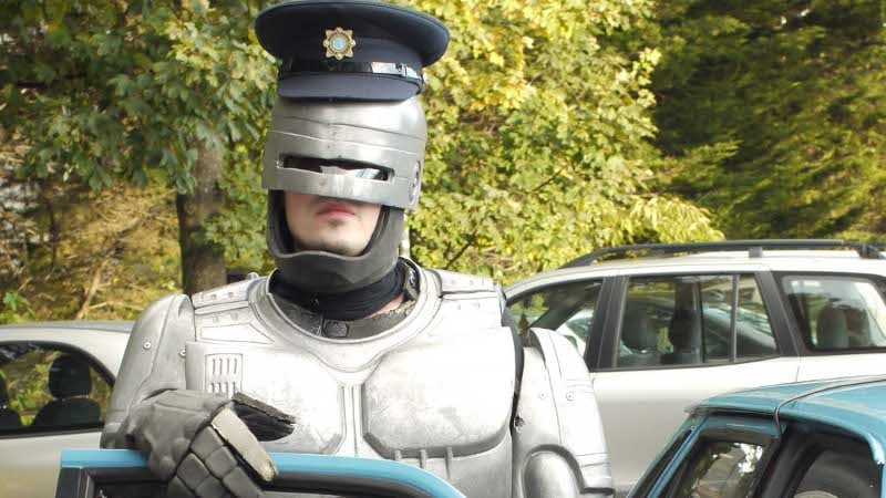 Robogarda: making his TV debut on the Republic of Telly