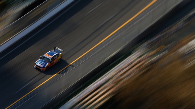 Will Davison drives the Tradingpost FPR Ford during practice for the Gold Coast 600 in Australia