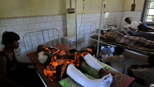 State television reported that around 95 people were injured in the violence