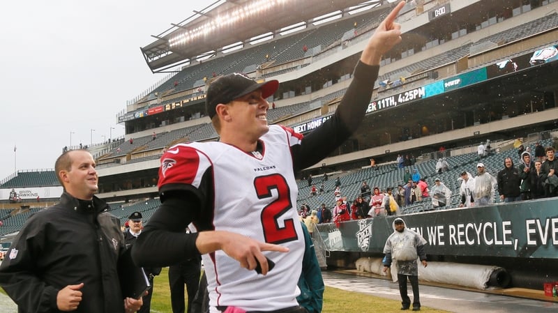Matt Ryan takes the plaudits after the Falcons victory