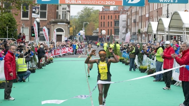 Magdalene Mukunzi, also from Kenya, was the first woman home in this year's event