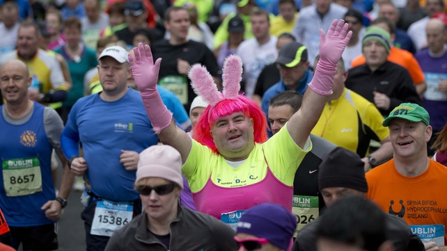 Chris Jones from Tallaght was among the many who dressed up for the event