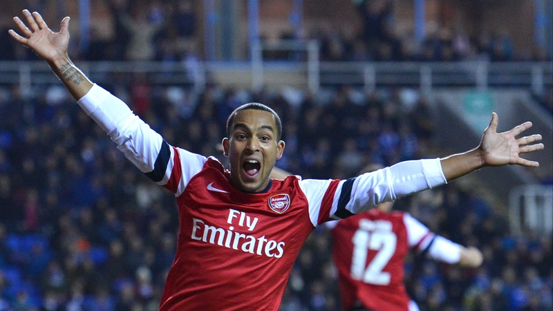 Theo Walcott was on form as Arsenal came from 4-0 down to win 7-5