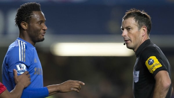 John Obi Mikel and Mark Clattenburg