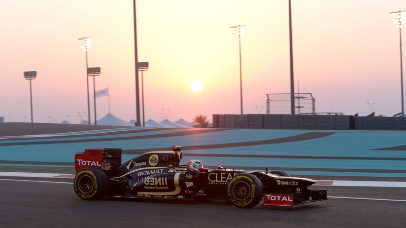 Kimi Raikkonen at the Yas Marina circuit