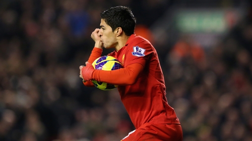 Luis Suarez was the centre of attention yet again