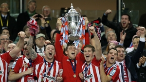 Derry captain Kevin Deery lifted the Ford FAI Cup