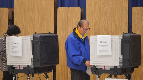 People cast their vote in Maryland