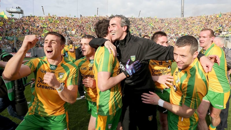 Jim McGuinness managed Donegal to the All-Ireland Senior Football Championship title in 2012