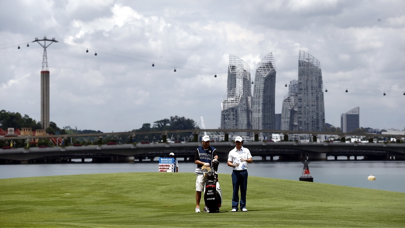 Rory McIlroy during the second round of the Singapore Open