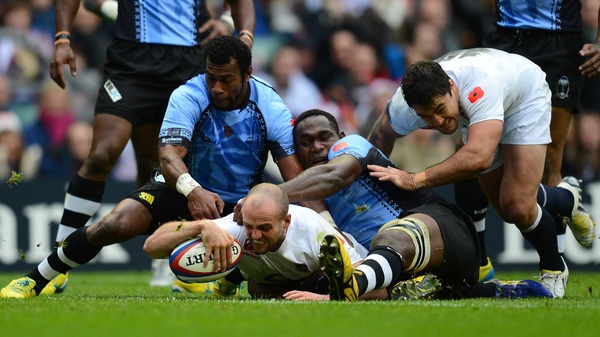 Charlie Sharples was among the tries for England