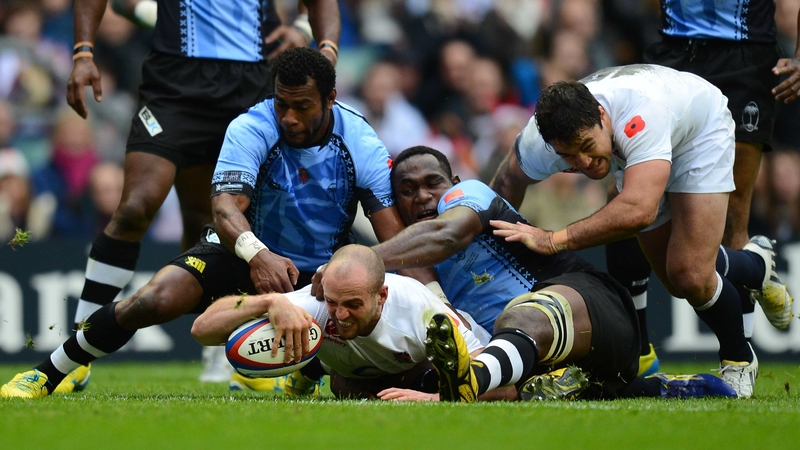 Charlie Sharples was among the tries for England