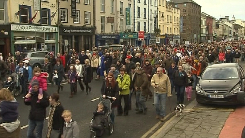 12,000 people protested in Waterford last weekend