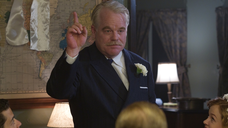 Man with a Cause - the charismatic Lancaster Dodd is played by Philip Seymour Hoffman