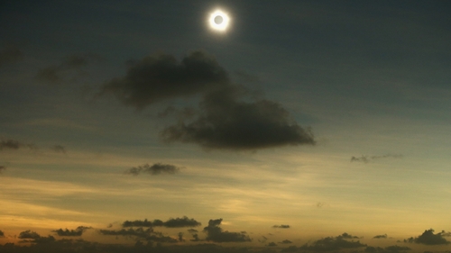 Thousands of people gathered to watch the event, last seen in Australia in 2002