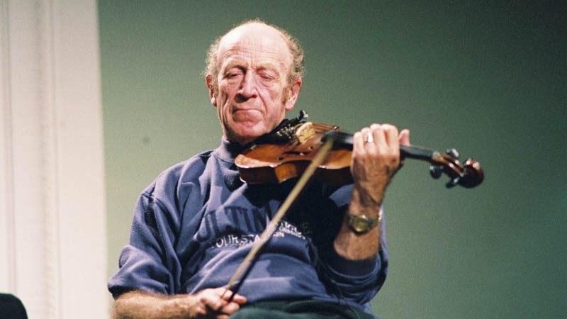 Martin Fay on stage in the RDS in 1995
