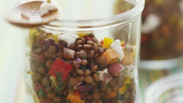 Lentil Salad with Sunblush Tomatoes and Feta