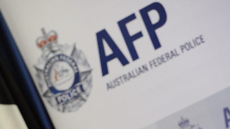 Australian Federal Police officers were involved in the search