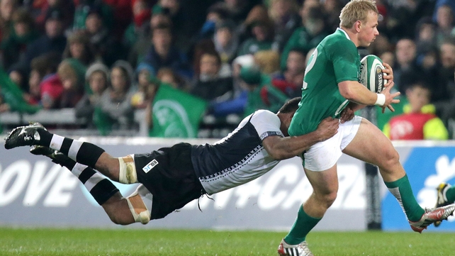 Luke Marshall is tackled by Nemani Nagusa