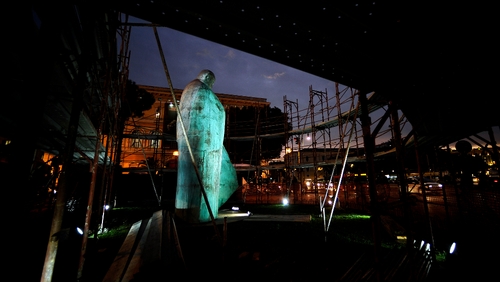 The original statue of Pope John Paul II was criticised for looking more like Mussolini than the beloved pope