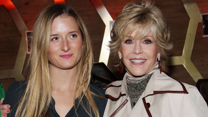 Meryl Streep's daughter Grace Gummer with Newsroom co-star Jane Fonda