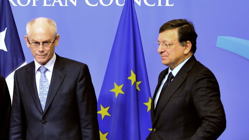 Herman Van Rompuy (L) and José Manuel Barroso will hold 'confessionals' with EU leaders