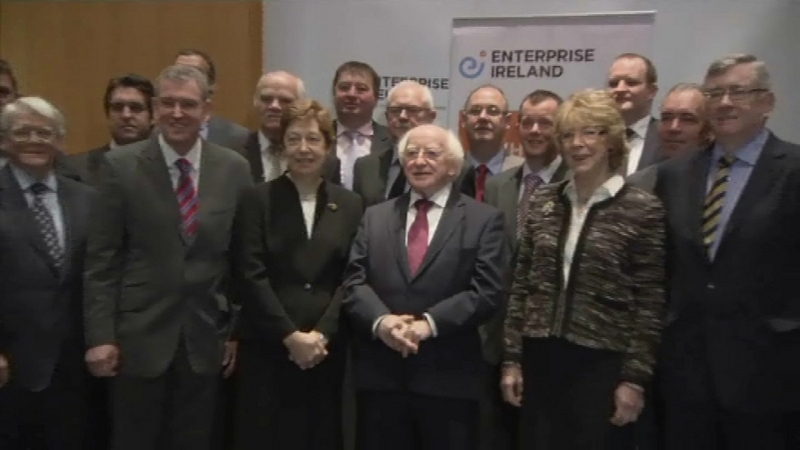 President Michael D Higgins was guest of honour at the Enterprise Ireland organised business breakfast