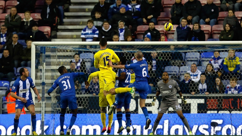Sean Morrison headed Reading in front at the DW Stadium