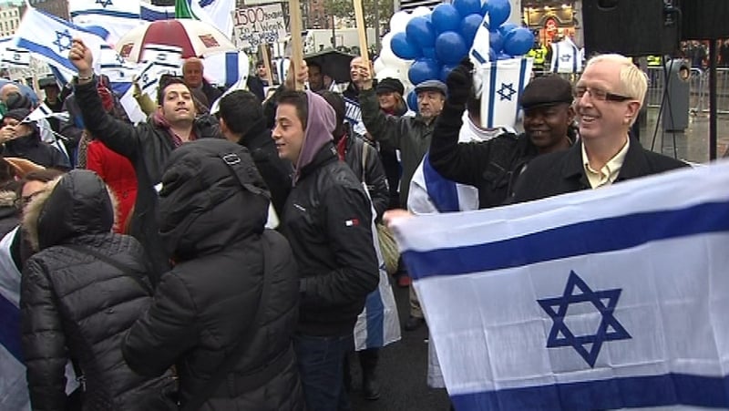 Rally at GPO on Dublin's O'Connell Street